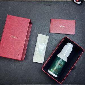 Cartier Leather Lotion Cleaner Aloe Vera 50ml & Soft Cloth In Velvet Lined Box